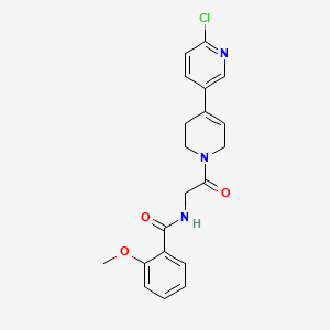 N-[2-[4-(6-Chloropyridin-3-yl)-3,6-dihydro-2H-pyridin-1-yl]-2-oxoethyl]-2-methoxybenzamide