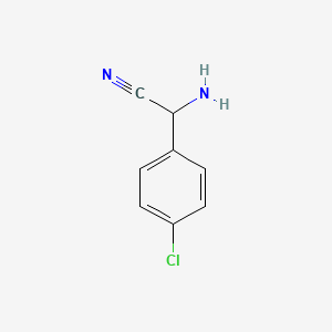 molecular formula C8H7ClN2 B2690658 Amino(4-chlorophenyl)acetonitrile CAS No. 56464-72-3
