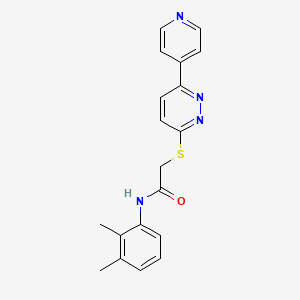 N-(2,3-dimethylphenyl)-2-(6-pyridin-4-ylpyridazin-3-yl)sulfanylacetamide