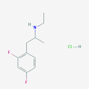 1-(2,4-Difluorophenyl)-N-ethylpropan-2-amine;hydrochloride