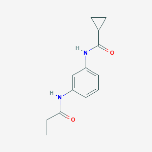 molecular formula C13H16N2O2 B269068 N-[3-(propionylamino)phenyl]cyclopropanecarboxamide 
