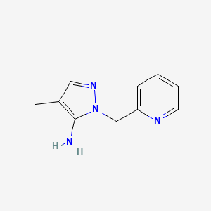 molecular formula C10H12N4 B2690694 4-甲基-1-(吡啶-2-基甲基)-1H-吡唑-5-胺 CAS No. 1152524-48-5