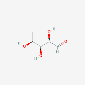 molecular formula C5H10O4 B026907 5-Deoxy-L-arabinose CAS No. 13039-56-0
