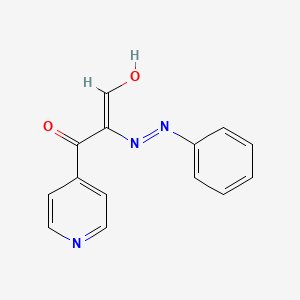 molecular formula C14H11N3O2 B2690707 3-Oxo-2-(phenylhydrazinylidene)-3-pyridin-4-ylpropanal CAS No. 338414-02-1