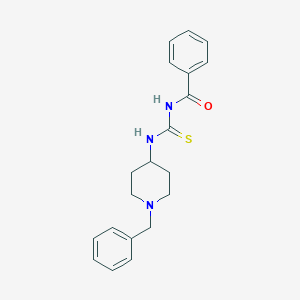 molecular formula C20H23N3OS B269071 N-[(1-benzylpiperidin-4-yl)carbamothioyl]benzamide 