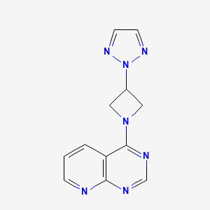 2-(1-{pyrido[2,3-d]pyrimidin-4-yl}azetidin-3-yl)-2H-1,2,3-triazole