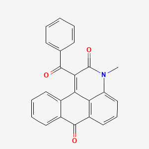 molecular formula C24H15NO3 B2690718 1-benzoyl-3-methyl-2H-naphtho[1,2,3-de]quinoline-2,7(3H)-dione CAS No. 670259-07-1