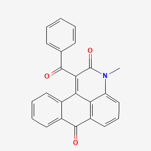 molecular formula C24H15NO3 B2690718 1-苯甲酰-3-甲基-2H-萘并[1,2,3-de]喹啉-2,7(3H)-二酮 CAS No. 670259-07-1