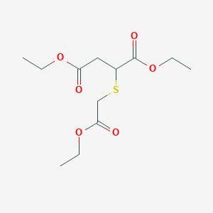 molecular formula C12H20O6S B2690722 Diethyl 2-((2-ethoxy-2-oxoethyl)thio)succinate CAS No. 909772-87-8