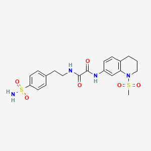 N1-(1-(methylsulfonyl)-1,2,3,4-tetrahydroquinolin-7-yl)-N2-(4-sulfamoylphenethyl)oxalamide