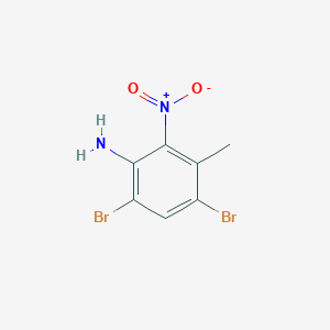 molecular formula C7H6Br2N2O2 B2690732 4,6-Dibromo-3-methyl-2-nitroaniline CAS No. 1326310-78-4