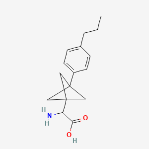 2-Amino-2-[3-(4-propylphenyl)-1-bicyclo[1.1.1]pentanyl]acetic acid