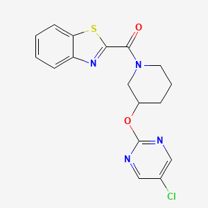 Benzo[d]thiazol-2-yl(3-((5-chloropyrimidin-2-yl)oxy)piperidin-1-yl)methanone