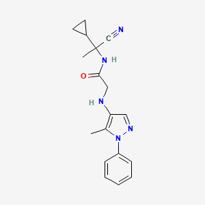 N-(1-cyano-1-cyclopropylethyl)-2-[(5-methyl-1-phenyl-1H-pyrazol-4-yl)amino]acetamide