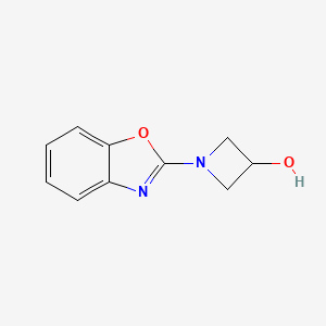 molecular formula C10H10N2O2 B2690749 1-(1,3-benzoxazol-2-yl)azetidin-3-ol CAS No. 1339417-63-8