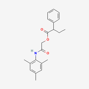molecular formula C21H25NO3 B2690777 [2-Oxo-2-(2,4,6-trimethylanilino)ethyl] 2-phenylbutanoate CAS No. 379709-71-4