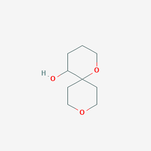 molecular formula C9H16O3 B2690778 1,9-二氧杂螺[5.5]十一烷-5-醇 CAS No. 2248256-79-1