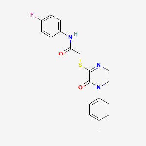 N-(4-fluorophenyl)-2-{[4-(4-methylphenyl)-3-oxo-3,4-dihydropyrazin-2-yl]sulfanyl}acetamide