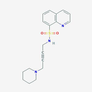 N-(4-(piperidin-1-yl)but-2-yn-1-yl)quinoline-8-sulfonamide