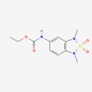 Ethyl (1,3-dimethyl-2,2-dioxido-1,3-dihydrobenzo[c][1,2,5]thiadiazol-5-yl)carbamate