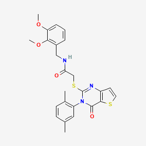 N-(2,3-dimethoxybenzyl)-2-{[3-(2,5-dimethylphenyl)-4-oxo-3,4-dihydrothieno[3,2-d]pyrimidin-2-yl]sulfanyl}acetamide