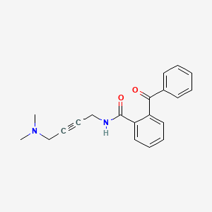 molecular formula C20H20N2O2 B2690835 2-benzoyl-N-(4-(dimethylamino)but-2-yn-1-yl)benzamide CAS No. 1396749-41-9