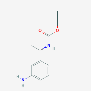 molecular formula C13H20N2O2 B2690839 叔丁基(S)-(1-(3-氨基苯基)乙基)氨基甲酸酯 CAS No. 1610767-01-5