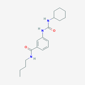 molecular formula C18H27N3O2 B269084 N-butyl-3-{[(cyclohexylamino)carbonyl]amino}benzamide 