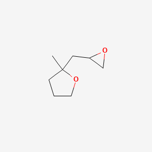 molecular formula C8H14O2 B2690866 2-Methyl-2-(oxiran-2-ylmethyl)oxolane CAS No. 2253629-71-7