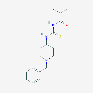 molecular formula C17H25N3OS B269087 N-(1-benzyl-4-piperidinyl)-N'-isobutyrylthiourea 