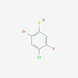 molecular formula C6H3BrClFS B2690877 2-Bromo-4-chloro-5-fluorothiophenol CAS No. 1208076-79-2