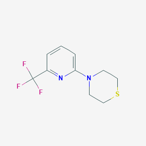 molecular formula C10H11F3N2S B2690887 4-[6-(Trifluoromethyl)pyridin-2-yl]thiomorpholine CAS No. 2327065-55-2