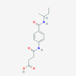 molecular formula C15H20N2O4 B269089 4-{4-[(Sec-butylamino)carbonyl]anilino}-4-oxobutanoic acid 