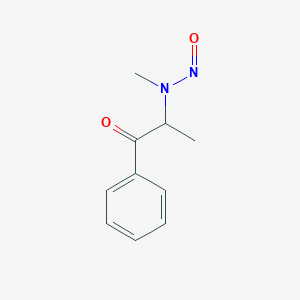 molecular formula C10H12N2O2 B026909 2-(N-Nitroso-N-methylamino)propiophenone CAS No. 110505-04-9