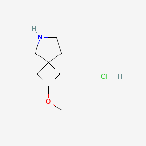 molecular formula C8H16ClNO B2690900 2-甲氧基-6-氮杂螺[3.4]辛烷；盐酸盐 CAS No. 2306272-58-0