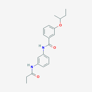 molecular formula C20H24N2O3 B269091 3-sec-butoxy-N-[3-(propionylamino)phenyl]benzamide 