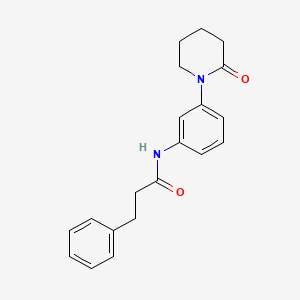 molecular formula C20H22N2O2 B2690929 N-(3-(2-oxopiperidin-1-yl)phenyl)-3-phenylpropanamide CAS No. 941872-99-7
