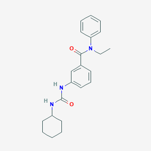 molecular formula C22H27N3O2 B269094 3-{[(cyclohexylamino)carbonyl]amino}-N-ethyl-N-phenylbenzamide 