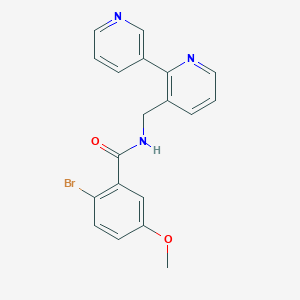 molecular formula C19H16BrN3O2 B2690947 N-([2,3'-bipyridin]-3-ylmethyl)-2-bromo-5-methoxybenzamide CAS No. 1903678-77-2