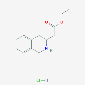 Ethyl 2-(1,2,3,4-tetrahydroisoquinolin-3-yl)acetate;hydrochloride