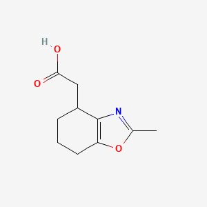 B2690999 2-(2-Methyl-4,5,6,7-tetrahydro-1,3-benzoxazol-4-yl)acetic acid CAS No. 1554107-83-3