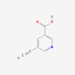 molecular formula C8H5NO2 B2691006 5-乙炔基吡啶-3-羧酸 CAS No. 1211533-87-7