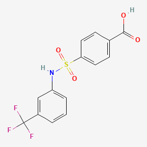 molecular formula C14H10F3NO4S B2691009 4-(3-三氟甲基-苯磺酰胺基)-苯甲酸 CAS No. 321979-21-9