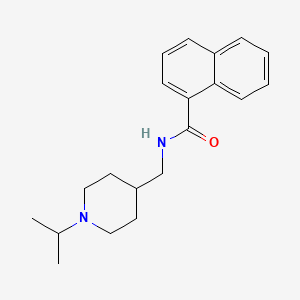 molecular formula C20H26N2O B2691032 N-((1-异丙基哌啶-4-基)甲基)-1-萘甲酰胺 CAS No. 946326-80-3