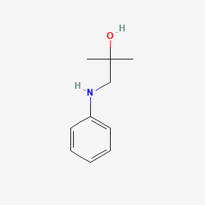 molecular formula C10H15NO B2691039 2-Methyl-1-(phenylamino)propan-2-ol CAS No. 127832-84-2