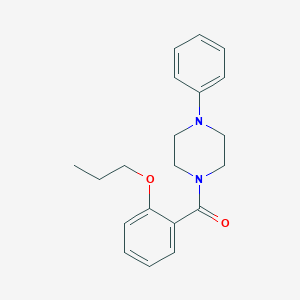 molecular formula C20H24N2O2 B269104 1-Phenyl-4-(2-propoxybenzoyl)piperazine 