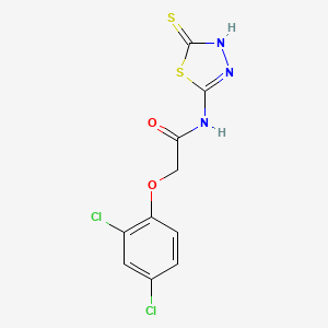 2-(2,4-dichlorophenoxy)-N-(5-mercapto-1,3,4-thiadiazol-2-yl)acetamide