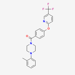[4-(2-Methylphenyl)piperazino](4-{[5-(trifluoromethyl)-2-pyridinyl]oxy}phenyl)methanone