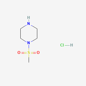 molecular formula C5H13ClN2O2S B2691093 1-(Methylsulfonyl)piperazine hydrochloride CAS No. 161357-89-7; 55276-43-2