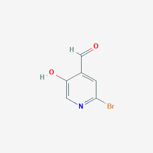 molecular formula C6H4BrNO2 B2691138 2-Bromo-5-hydroxyisonicotinaldehyde CAS No. 1196145-13-7